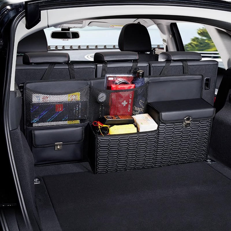 Car Trunk Organizer Backseat Storage Bag SUV Multi-Pocket Cargo Tidy Container
