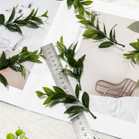 Artificial 5-Layer Willow Leaf Plant for Micro Landscape & Pot Decoration