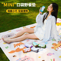 Ultralight Mini Pocket Picnic Blanket Waterproof Outdoor Camping Beach Mat Foldable Ground Sheet