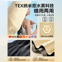 Mini 5-Fold UV Protection Sun Umbrella for Travel, Portable Capsule Design