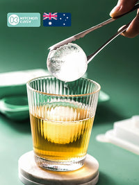 Silicone Sphere and Cube Ice Molds for Whiskey and Cocktails