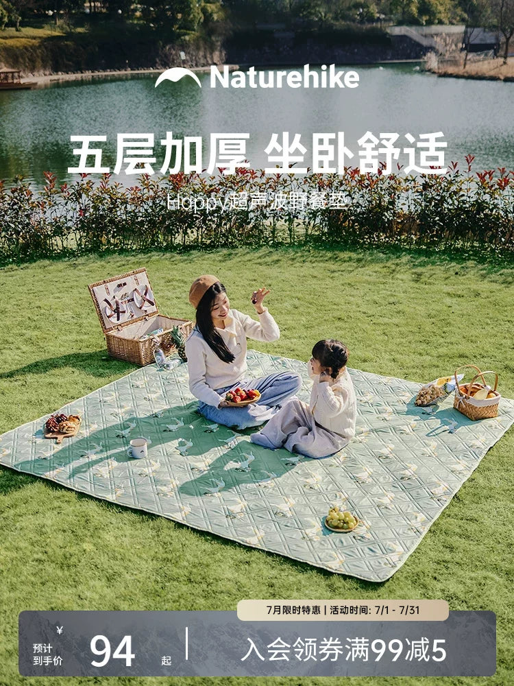 Naturehike Ultrasonic Picnic Blanket Thickened Waterproof Outdoor Camping Mat