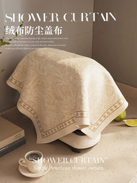 Coffee Machine Dust Cover, Velvet Fabric, Multi-functional Protective Cloth for Kitchen Appliances