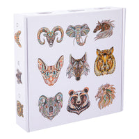 Irregular Wooden Animal Jigsaw Puzzle for Adults, High Difficulty Stress Relief Toy