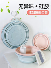 Foldable Silicone Wash Basin Portable Collapsible for Travel Home Car Use