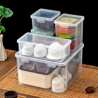 Waterproof Storage Box Set with Lids for Grains, Tea Sets, Stationery, Cosmetics, and LEGOs
