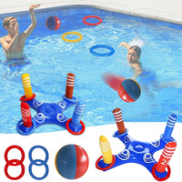 Independence Day Cross Ring Toss Game Set for Pool Parties & Family Fun