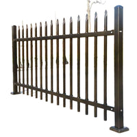 Galvanized Steel Anti-Climb Security Fence for Walls, Rust and Corrosion Resistant, High-Temperature Cured
