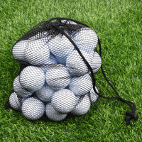 Golf Ball Mesh Storage Bag with Drawstring Closure, Nylon Pouch for Golf Balls