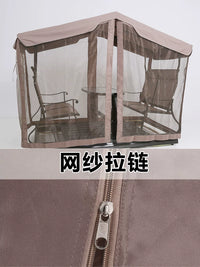 Outdoor Swing Chair Canopy and Cushion Set for Patio Furniture