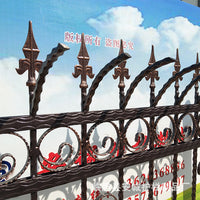 Wrought Iron Balcony Railing Outdoor Terrace Safety Fence