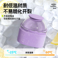 Press-Type Large Sphere Ice Mold for Whiskey and Cocktails, Food-Grade Quick-Freeze Round Ice Ball Maker