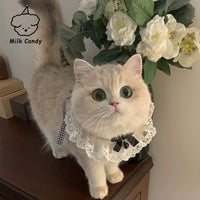 Christmas Pet Collar with Bell and Bow for Cats and Small Dogs