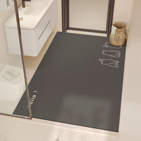 Minimalist Diatomaceous Earth Bath Mat Quick Dry Non-Slip Absorbent Floor Mat for Bathroom and Entryway