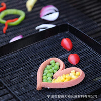 Reusable Mesh BBQ Grill Basket with Non-stick Teflon Edges for Outdoor Grilling