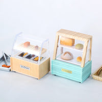 Miniature Dollhouse Food Display Cabinet OB11 Photography Prop