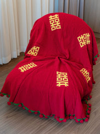 Rose Bouquet Blanket Wedding Engagement Gift Set