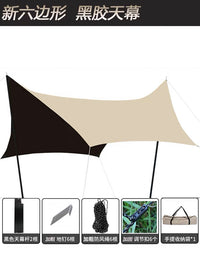 Outdoor Camping Tarp Tent Sunshade Canopy for BBQ Picnic