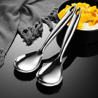 304 Stainless Steel Ice Cream Scoop Shaved Ice Spoon Long Handle Shaved Ice Shovel