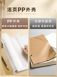 A4/8K Sketchbook for Drawing, Painting, and Marker Art - Refillable Loose-Leaf Pad for Students and Artists
