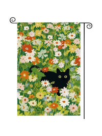 Spring Garden Flag Outdoor Yard Decoration Linen Flag