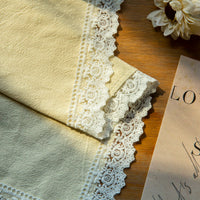 Floral Cotton Dustproof Appliance Cover & Tablecloth with Lace Trim for Small Appliances & Tables
