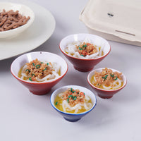 Miniature PVC Braised Pork Noodle Bowl Keychain or Ornament
