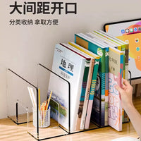 Acrylic Desktop Bookends and Organizer for Students and Office