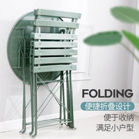 Outdoor Folding Bistro Set, 3-Piece Patio Table and Chairs for Balcony Garden