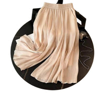 Plus Size Sequin Top and Chiffon Wide-Leg Pants Set for Women