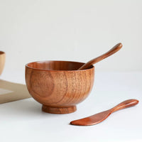 Wooden SPA Facial Mask Mixing Bowl Set with Stirring Stick and Scraper for DIY Beauty Treatments