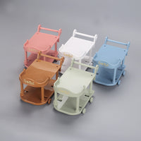 Kids' Miniature Food Cart Play Set for Dollhouse Kitchen Role Play