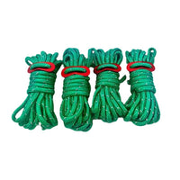 4mm Reflective Guy Ropes with Aluminum Adjusters for Camping Tents and Tarps