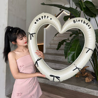 40-inch Hollow Heart Foil Balloon for Valentine's Day Decor