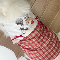 Pet Christmas Dog Cartoon Cute Dress for Small Medium Large Dogs Samoyed Golden Retriever Festive Decoration