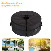 Tent Sandbag Weights for Outdoor Canopies, Umbrellas, and Advertising Tents - Black, 48x15cm