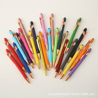 Customizable Rose Gold Metal Retractable Ballpoint Pen for Promotions and Gifts