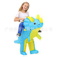 Inflatable Dinosaur Rider Costume for Halloween Easter Kids Performance