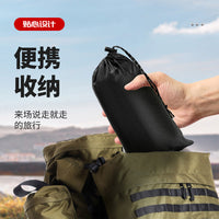 3-in-1 Multifunctional Rain Poncho Tarp Ground Sheet for Hiking and Cycling