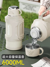 Large Capacity Stainless Steel Insulated Thermos for Outdoor Travel and Home Use
