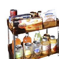 Transparent Multi-layer Storage Cart with Wheels for Narrow Spaces