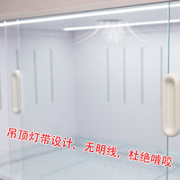 Reptile Breeding Box with Drawer, Warm Air Heating, LED Lighting for Lizards, Snakes, Parrots, and Small Birds