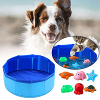 Foldable Pet Bath Tub & Swimming Pool for Large Dogs and Cats