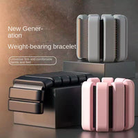 Adjustable Silicone Ankle/Wrist Weights for Yoga & Exercise, Wearable Resistance Bands