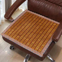 Bamboo Seat Cushion for Office Chairs and Home Use, Breathable Summer Cooling Mat