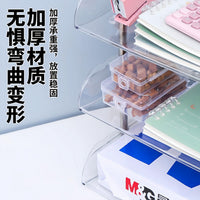 Desktop Organizer Shelf for Office and Study, Multi-layer File and Book Storage Rack