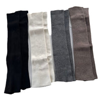 Wool Cashmere Blend Leg Warmers for Women - Solid Color Over-the-Knee Yoga Socks