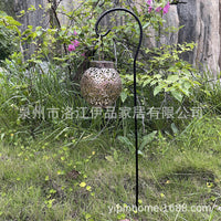 Adjustable Shepherd Hook for Garden Decor and Planters, Detachable Steel Pole for Outdoor Use