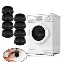 Silicone Washing Machine Feet Pads with Strong Suction Cups, Anti-Slip, Heightening, Silent, Shock-Absorbing Support for Dryers