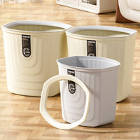 Large Capacity Household Living Room Simple Ins Style Trash Can for Office Bathroom Kitchen Bedroom with Pressure Ring